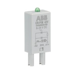 1 pcs - ABB CR-P 6 - 24V dc Plug In Relay Socket, for use with CR-P Series PCB Relays