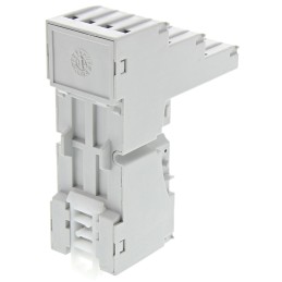 1 pcs - Relpol 8 Pin 300V ac DIN Rail, Panel Mount Relay Socket, for use with R2N Series Relay