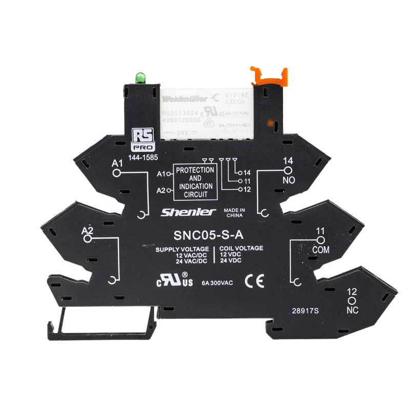 1 pcs - RS PRO Interface Relay, DIN Rail Mount, 24V dc Coil, SPDT