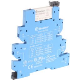 1 pcs - Finder 39 Series Interface Relay, DIN Rail Mount, 6V ac/dc Coil, SPDT, 1-Pole
