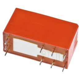 1 pcs - TE Connectivity PCB Mount Latching Power Relay, 5V dc Coil, 8A Switching Current, DPDT