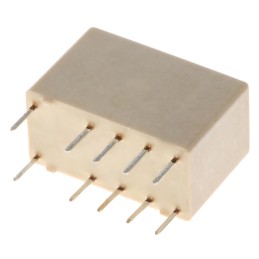 1 pcs - TE Connectivity PCB Mount Latching Signal Relay, 24V dc Coil, 2A Switching Current, DPDT