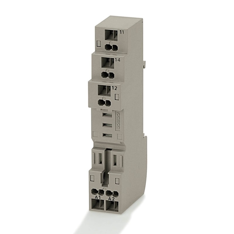 1 pcs - Omron 8 Pin 440V ac DIN Rail Relay Socket, for use with G2R-1-S Series