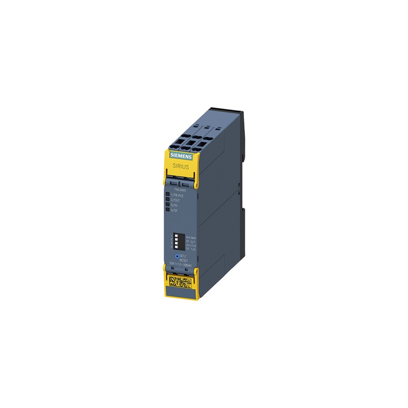 1 pcs - Siemens Single-Channel Safety Relay, 24V, 2 Safety Contacts