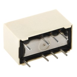 1 pcs - Omron PCB Mount Signal Relay, 12V dc Coil, 2A Switching Current, DPDT