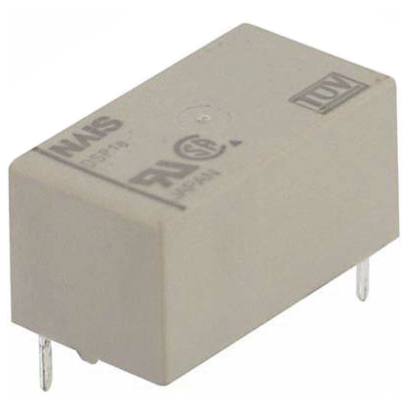 1 pcs - Panasonic PCB Mount Power Relay, 5V dc Coil, 5A Switching Current, SPST