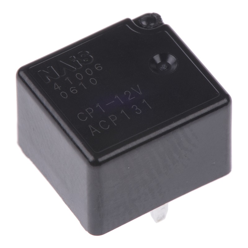 1 pcs - Panasonic PCB Mount Automotive Relay, 12V dc Coil, 25A Switching Current, SPDT