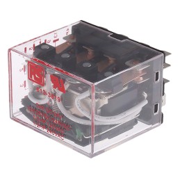 1 pcs - RS PRO Plug In Power Relay, 24V dc Coil, 12A Switching Current, 4PDT