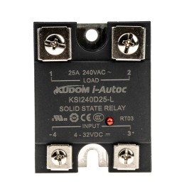 1 pcs - i-Autoc KSI Series Solid State Relay, 25 A Load, Panel Mount, 280 V ac Load, 32 V dc Control