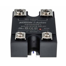 1 pcs - i-Autoc KSI Series Solid State Relay, 25 A Load, Panel Mount, 280 V ac Load, 32 V dc Control