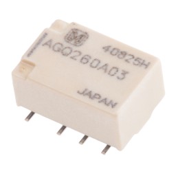 1 pcs - Panasonic PCB Mount Signal Relay, 3V dc Coil, 1A Switching Current, DPDT