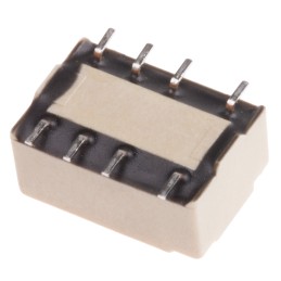 1 pcs - Panasonic PCB Mount Signal Relay, 3V dc Coil, 1A Switching Current, DPDT