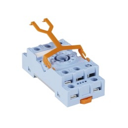 1 pcs - Releco MRC 11 Pin 250V DIN Rail Relay Socket, for use with 11-Pin Standard Relay