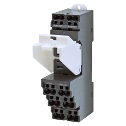 1 pcs - Omron PTF 250V Chassis Mount Relay Socket, for use with 2 Pole PTF Series