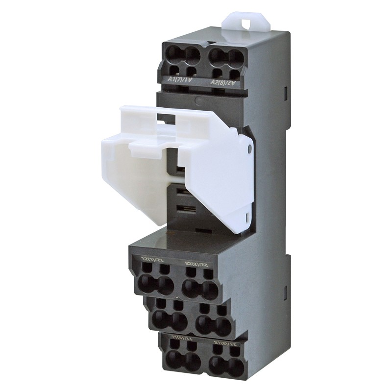 1 pcs - Omron PTF 250V Chassis Mount Relay Socket, for use with 2 Pole PTF Series
