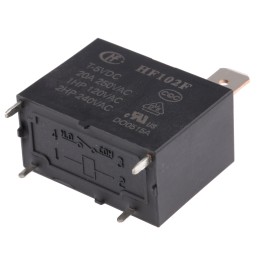 1 pcs - RS PRO PCB Mount Power Relay, 5V dc Coil, 25A Switching Current, SPST