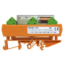 1 pcs - TE Connectivity PCB Mount Force Guided Relay, 24V dc Coil Voltage, 6 Pole, 5PST, DPST