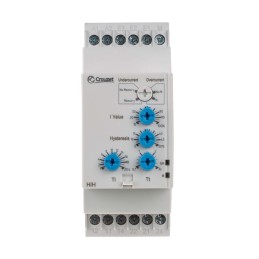 1 pcs - Crouzet Current Monitoring Relay, 3 Phase, DPDT, DIN Rail