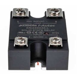 1 pcs - i-Autoc KSI Series Solid State Relay, 40 A Load, Panel Mount, 280 V ac Load, 32 V dc Control