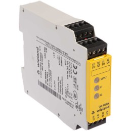 1 pcs - Wieland Dual-Channel Safety Relay, 24V dc, 3 Safety Contacts