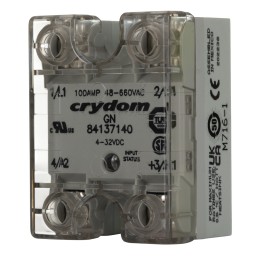 1 pcs - Sensata / Crydom GN Series Solid State Relay, 100 A rms Load, Panel Mount, 660 V ac Load, 32 V dc Control