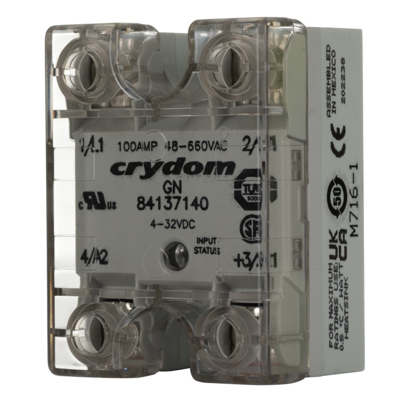 1 pcs - Sensata / Crydom GN Series Solid State Relay, 100 A rms Load, Panel Mount, 660 V ac Load, 32 V dc Control