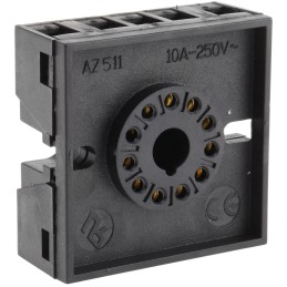 1 pcs - Crouzet 11 Pin Panel Mount Relay Socket, for use with 814 Digital Timer