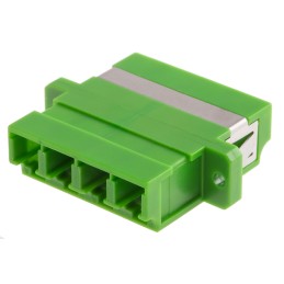 1 pcs - RS PRO LC to LC Single Mode Duplex Fibre Optic Adapter, 0.1dB Insertion Loss