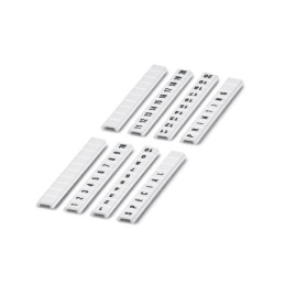 10 pcs - Phoenix Contact, LGS:UNGERADE ZAHLEN 1-19, ZBF 5 Zack Marker Strip Flat for use with Terminal Block Width 5 mm