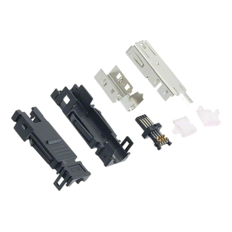 1 pcs - TE Connectivity, Type I Cable Mount Mini I/O Connector Female, 8 Way, Shielded