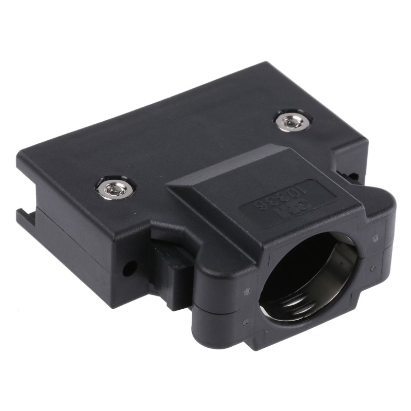 1 pcs - 3M 103 Series PBT D Sub Backshell, 36 Way, Strain Relief