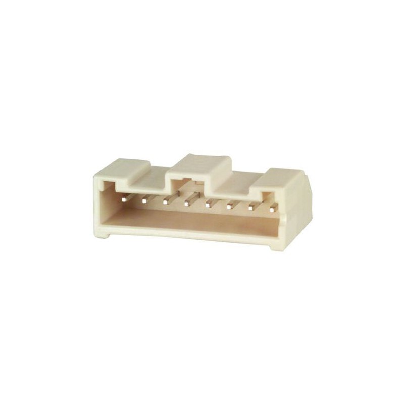 10 pcs - Hirose DF1E Series Right Angle Through Hole PCB Header, 8 Contact(s), 2.5mm Pitch, 1 Row(s), Shrouded