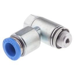 1 pcs - Festo GRLZ Series Tube Flow Regulator, 8mm Tube Inlet Port x G 1/8 Male Outlet Port, 193159