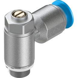 1 pcs - Festo GRLZ Series Tube Flow Regulator, 8mm Tube Inlet Port x G 1/8 Male Outlet Port, 193159