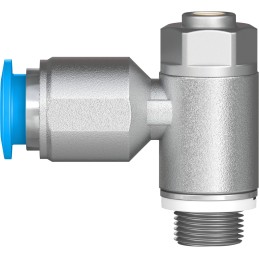 1 pcs - Festo GRLZ Series Tube Flow Regulator, 8mm Tube Inlet Port x G 1/8 Male Outlet Port, 193159