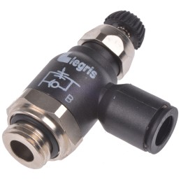 1 pcs - Legris 7061 Series Tube Flow Regulator, 8mm Tube Inlet Port