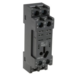 1 pcs - RS PRO 8 Pin 300V DIN Rail Relay Socket, for use with RS PRO RKL Relays DPDT