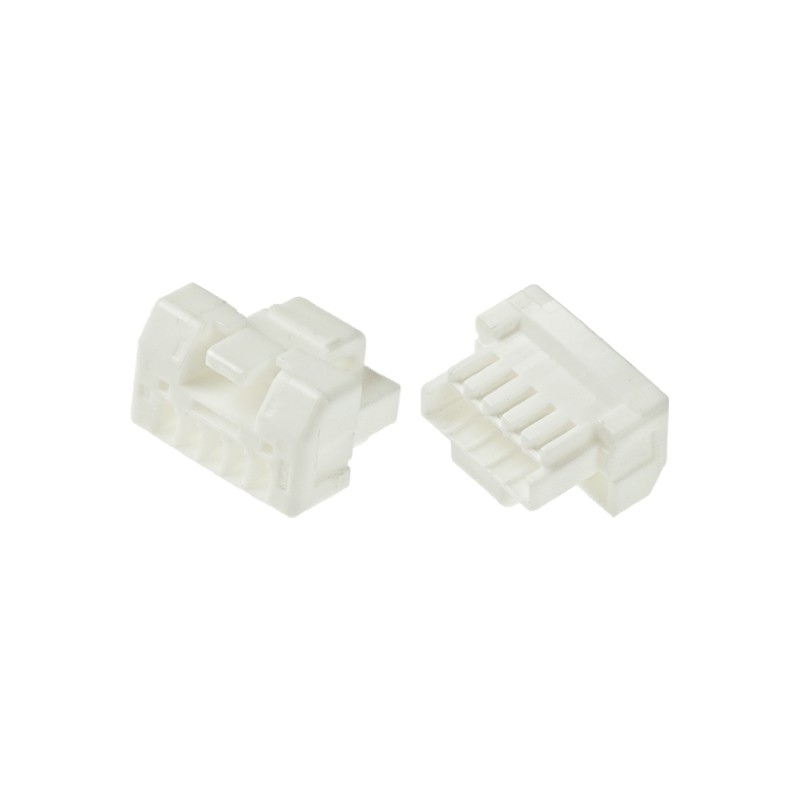 10 pcs - Molex, CLIK-Mate Male Connector Housing, 1.25mm Pitch, 5 Way, 1 Row