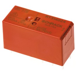 1 pcs - TE Connectivity PCB Mount Power Relay, 24V dc Coil, 16A Switching Current, SPDT