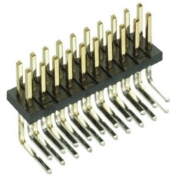 1 pcs - HARWIN Archer M50 Series Right Angle Through Hole Pin Header, 20 Contact(s), 1.27mm Pitch, 2 Row(s), Unshrouded
