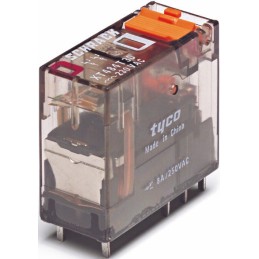 1 pcs - TE Connectivity PCB Mount Power Relay, 24V ac Coil, 8A Switching Current, DPDT