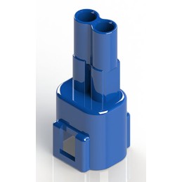 10 pcs - EDAC Wire to Wire Connector Cable Mount Plug, 2P, Crimp Termination, 10A, 300 V