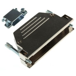 1 pcs - MH Connectors MHED Series ABS D Sub Backshell, 37 Way, Strain Relief