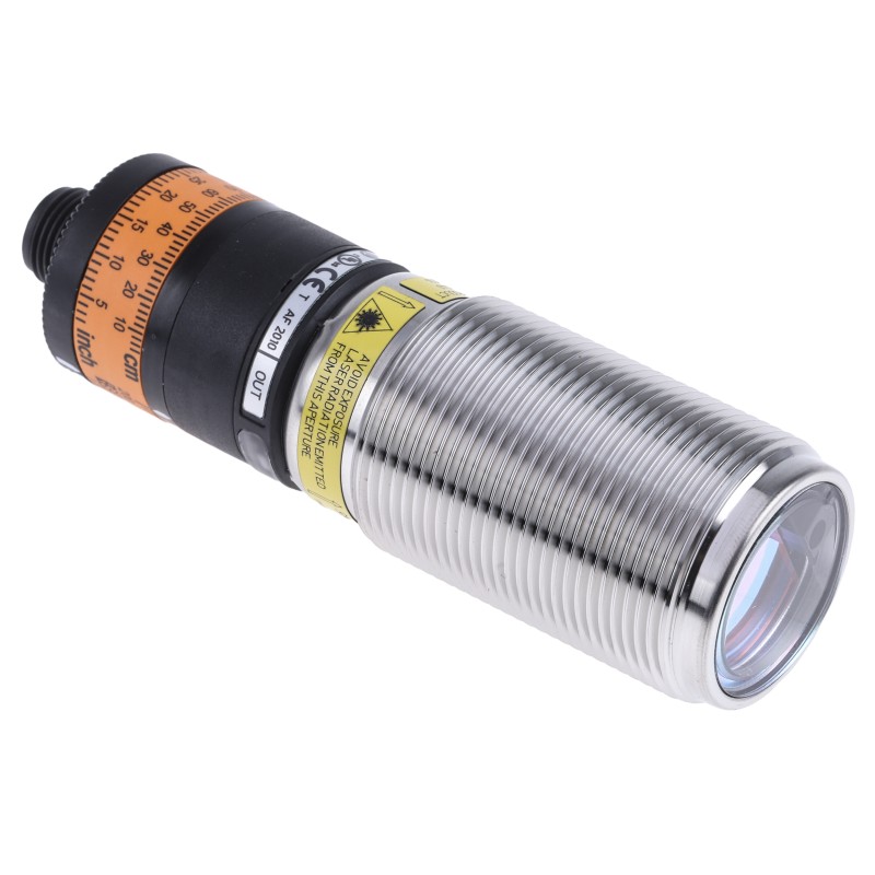 1 pcs - ifm electronic Background Suppression Distance Sensor, Barrel Sensor, 30 mm - 2 m Detection Range IO-LINK