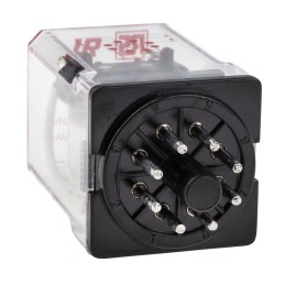 1 pcs - RS PRO Plug In Power Relay, 12V dc Coil, 10A Switching Current, DPDT