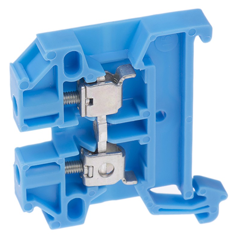 10 pcs - Weidmuller SAK Series Blue Feed Through Terminal Block, 2.5mm², Single-Level, Screw Termination