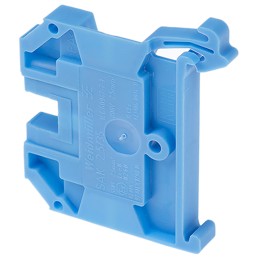 10 pcs - Weidmuller SAK Series Blue Feed Through Terminal Block, 2.5mm², Single-Level, Screw Termination