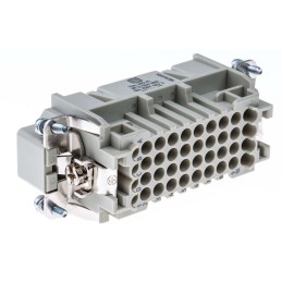 1 pcs - HARTING Heavy Duty Power Connector Insert, 10A, Male, Han D Series, 41 Contacts