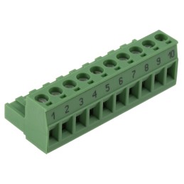 1 pcs - Phoenix Contact 5.08mm Pitch 10 Way Pluggable Terminal Block, Plug, Plug-In, Screw Termination