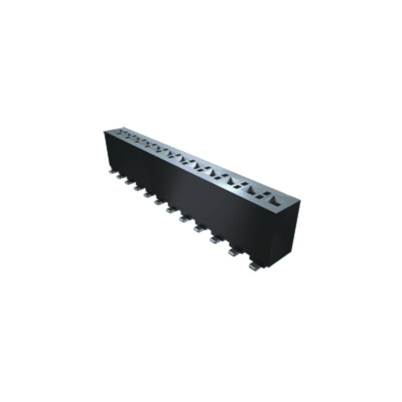 1 pcs - Samtec FHP Series Straight Surface Mount PCB Socket, 3-Contact, 1-Row, 3.96mm Pitch, Solder Termination